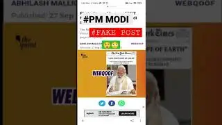 PM Modi Viral Post ....Fake  #Fakepost #shorts #viral #PMmodi