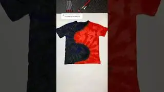 Rate this result from 1 to 10 ❤️🖤 #diy #tiedye #handmade #artwork #shorts