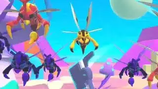 Robot Fighting game сражаюсь с Пчёлами Варвары