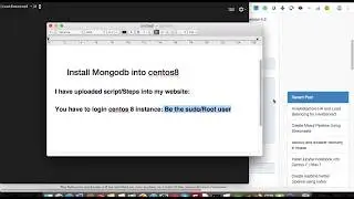 How to install mongo DB into centos 8
