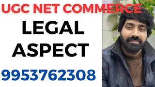 ugc net jrf commerce - Legal Aspect - #ugc #ugcnet #netjrf