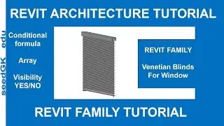Revit Family Tutorial-Hindi-Venetian blind family for Window