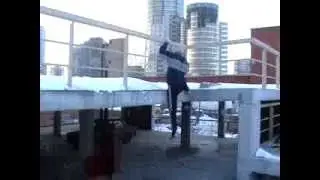 Пытаемся снять ролик про паркур. первый блин.
