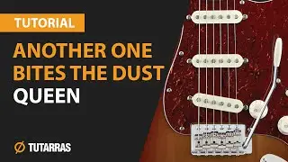 ANOTHER ONE BITES THE DUST - QUEEN How to play on Electric Guitar TUTORIAL CLASS
