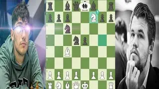 ALIREZA FIROUZJA Crushed MAGNUS CARLSEN with fried lever attack🤯🤯💎💎 #chess #checkmate #magnuscarlsen