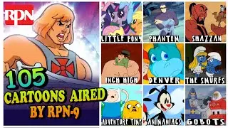 105 CARTOONS na IPINALABAS NG RPN-9 NOON | Fast List