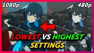 Lowest vs highest Punishing Gray Raven PC Port Graphic settings - Ascension Test