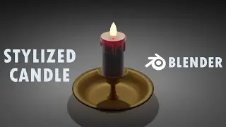How to make Stylized Candle quick way | Blender |