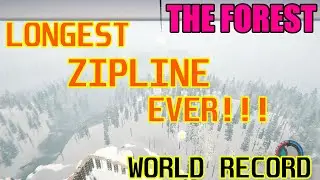 Longest Zipline ever!!! The forest, building, mega zipline and teleportation