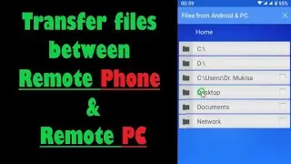 Real time transfer of files between Remote Phone and remote PC | Team Viewer Remote Control