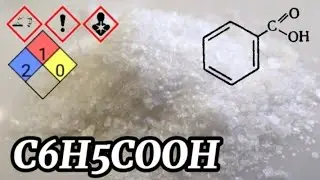 Бензойная кислота⚠️ Получение и изучение свойств. C6H5COOH.
