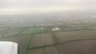 Hard Landing To Dublin Airport Bad Weather Strong Wind Wet Runway Sun Express Boeing 737-800 Flight