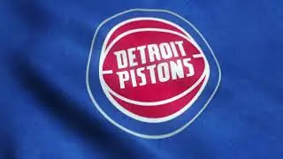 Detroit Pistons Logo Flag Animation Loop