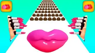 Satisfying Mobile Game Play 5555 Tiktok App Gameplay All Levels Lip Runner