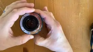 Aperture settings on a manual focus lens