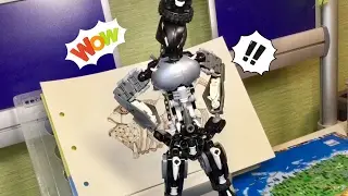[How-to]Обзор моей Лего Бионикл Самоделки:Triss,the card master!/Lego Bionicle MOC review!