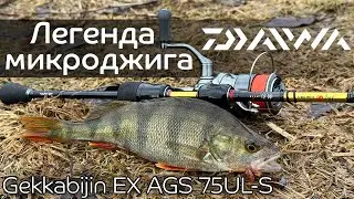 TOP spinning rod for microjigging! Catch perch in spring with the Daiwa Gekkabijin EX AGS 75UL-S.