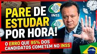 CONCURSO INSS 2026: Para de Estudar Por Hora! 95% COMETEM ESSE ERRO | Foco no Edital 2026