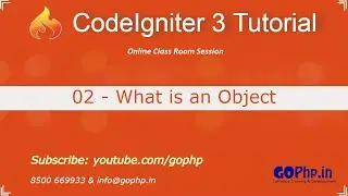 2 - What is an Object? | Static and  Non Static Members | CodeIgniter 3 Tutorial