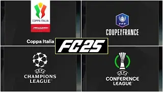 EA FC 25 | *NEW* ALL LICENSED COMPETITIONS & CUPS ✅