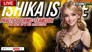 🟠Unlimited Free Customs +Teamcodes | BGMI Live Stream with Girl Gamer [10/04/2024]
