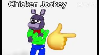 Toby: chicken jockey!