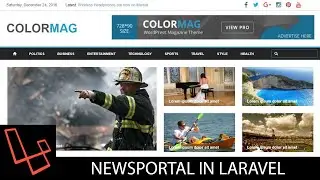 News Portal In Laravel | Tutorial | Lesson 8 | Authentication | webtrickshome