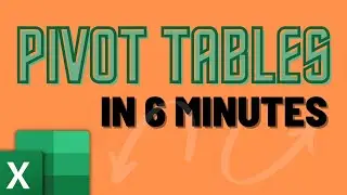 Learn Excel Pivot Tables in 6 Minutes! [BEGINNER TUTORIAL!]