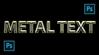 Metal Text Effect Photoshop