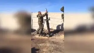 Ответка с миномета по сепарам от ВСУ