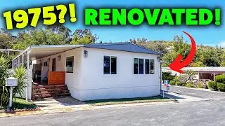 THE BEST Renovated 1970's Mobile Home! Full Tour | Calabasas 153