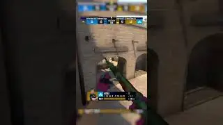 Most ridiculous shot you'll ever see 🤯 #csgo #cs #shorts