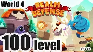 Realm Defense - World 4, level 100 Campaign Mode cleared, 3 stars