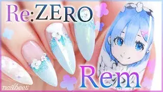 ☆ Re:Zero Rem Inspired Nail Art ☆