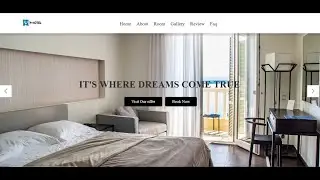 How to Make Responsive Hotel Booking Website using HTML CSS and javascript | with source code