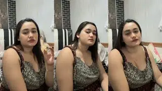Bunda cantik bohay manis alami live malam