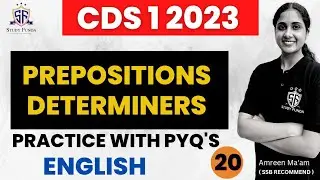 Prepositions and Determiners for CDS 1 2023 | English for CDS 