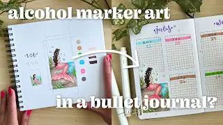 “you can’t use alcohol markers in a bullet journal” WRONG. let me show you how (pt. 3)