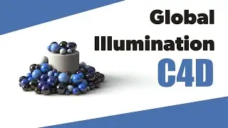 C4D Tutorial - Global Illumination and HDRI on Sky Object