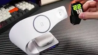 4 in 1 Magnetic Wireless FAST Charger for iPhone 14/13/12/ #shorts