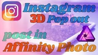 3D instagram Popout post using Affinity photo