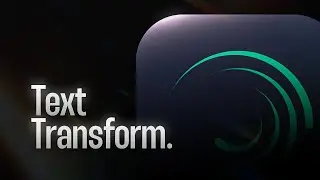 Text transform effect in alight motion.
