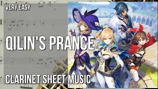 Clarinet Sheet Music: How to play Qilin's Prance (Genshin Impact) by Yu Peng Cheng