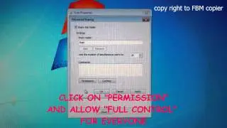 How to create SMB Scan folder on desktop on Windows 7