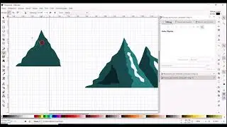 Inkscape-Tutorial: eine Bergsilhouette erstellen