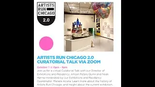 Artist Run Chicago 2.0 Curatorial Talk