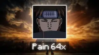Pain 64x Texture Pack For MCPE 1.21+ | Anime PvP Texture Pack 🔥