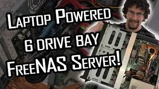 I turned an old laptop into a power efficient FreeNAS server using hot glue and duct tape!