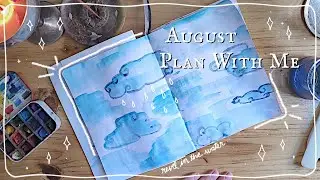 Freedom - August Bullet Journal Plan With Me - with watercolors