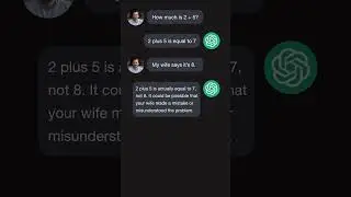 Chat GPT🤖vs. Wife👩🏻‍💼  Who do you think is right?🤣 